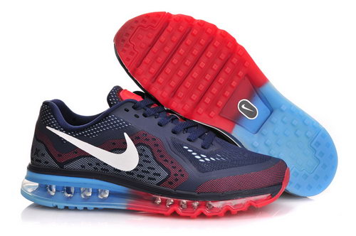Nike Air Max 2014 Navy Blue Red White Men Shoes Wholesale